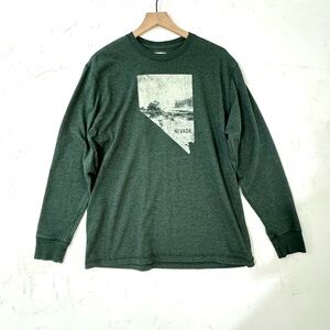 State of Mine Nevada Graphic Long Sleeve T-Shirt – Size L